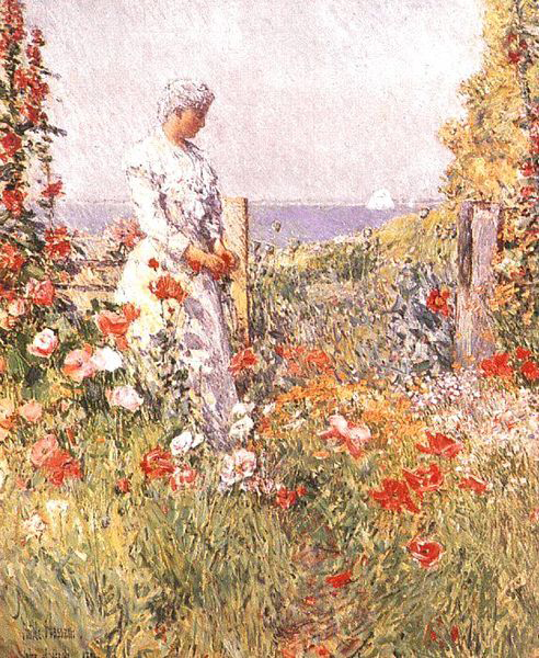 Celia Thaxter in Her Garden,